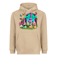 Mushroom Easter Farm Animal Easter Day Heavyweight Hoodie - Neo Western