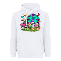 White Easter Farm Animal Easter Day Heavyweight Hoodie - Neo Western
