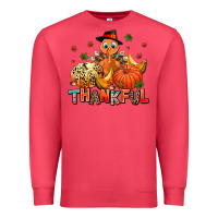 Cardinal thankful pumpkins and turkey Premium Sweatshirt - AdoDesignShop