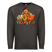 Smoke thankful pumpkins and turkey Premium Sweatshirt - AdoDesignShop