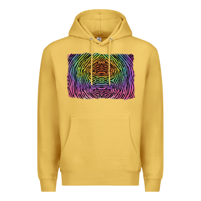 Colorful Zebra Background Premium Hoodie by RanaPortraitStore | Teevron