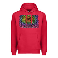 Cardinal colorful zebra background Premium Hoodie - RanaPortraitStore