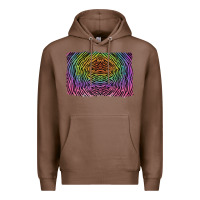 Chestnut colorful zebra background Premium Hoodie - RanaPortraitStore
