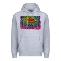 Heather Grey colorful zebra background Premium Hoodie - RanaPortraitStore