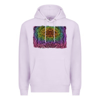 Lilac colorful zebra background Premium Hoodie - RanaPortraitStore