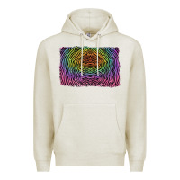 Oatmeal Heather colorful zebra background Premium Hoodie - RanaPortraitStore