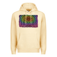 Pina Colada colorful zebra background Premium Hoodie - RanaPortraitStore