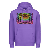 Purple colorful zebra background Premium Hoodie - RanaPortraitStore