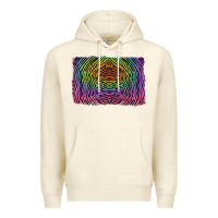 Sandshell colorful zebra background Premium Hoodie - RanaPortraitStore