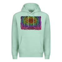 Seafoam colorful zebra background Premium Hoodie - RanaPortraitStore
