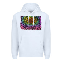 White colorful zebra background Premium Hoodie - RanaPortraitStore