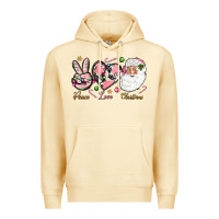 Pina Colada pink peace love christmas Premium Hoodie - NancyCooperArtShop