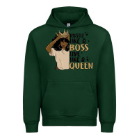 Forest Green hustle like a boss live like a queen Urban Hoodie - MaliasSmallBusiness
