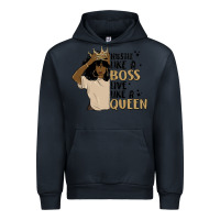 Navy hustle like a boss live like a queen Urban Hoodie - MaliasSmallBusiness