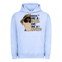 Pigment Grape Ice hustle like a boss live like a queen Urban Hoodie - MaliasSmallBusiness