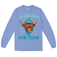 Colony Blue i'm freaking freezing Long Sleeve Tee - MaliasSmallBusiness