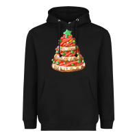 Black red christmas cookie cake fa element Heavyweight Hoodie - FaDigitalArtStudio