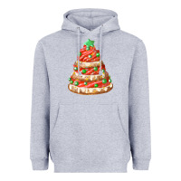 Heather Grey red christmas cookie cake fa element Heavyweight Hoodie - FaDigitalArtStudio