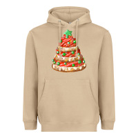 Mushroom red christmas cookie cake fa element Heavyweight Hoodie - FaDigitalArtStudio