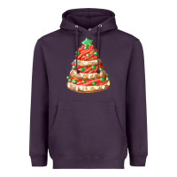 Plum red christmas cookie cake fa element Heavyweight Hoodie - FaDigitalArtStudio