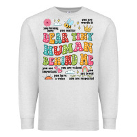 Customized Teacher Dear Tiny Human Behind Me Back Premium Sweatshirt | Teevron
