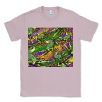 Lilac mardi gras louisiana crocodile leopard Classic Tee - RanaPortraitStore
