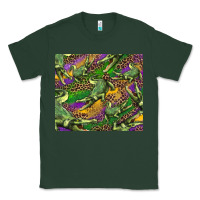 Sports Green mardi gras louisiana crocodile leopard Classic Tee - RanaPortraitStore
