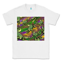 White mardi gras louisiana crocodile leopard Classic Tee - RanaPortraitStore