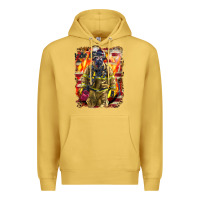 Antique Gold Firefighter Fire And American Premium Hoodie - LillyAllenDesigns