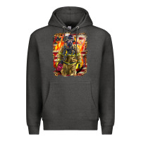Charcoal Heather Firefighter Fire And American Premium Hoodie - LillyAllenDesigns