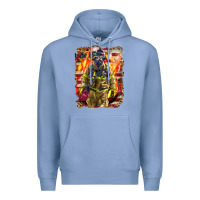 Colony Blue Firefighter Fire And American Premium Hoodie - LillyAllenDesigns