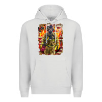 Dove Grey Firefighter Fire And American Premium Hoodie - LillyAllenDesigns