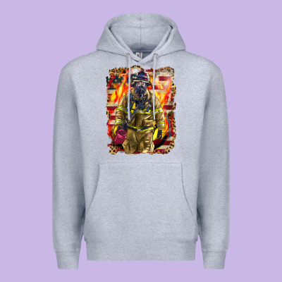 Firefighter Fire And American Premium Hoodie Designed By Lillyallendesigns