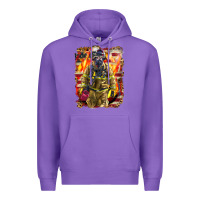 Purple Firefighter Fire And American Premium Hoodie - LillyAllenDesigns
