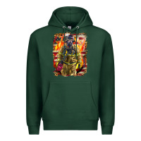 Sports Green Firefighter Fire And American Premium Hoodie - LillyAllenDesigns