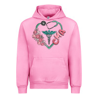 Fuchsia Pink cma  heart Urban Hoodie - MaliasSmallBusiness