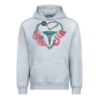 Heather Grey cma  heart Urban Hoodie - MaliasSmallBusiness
