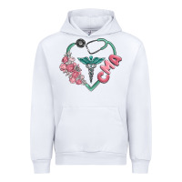 White cma  heart Urban Hoodie - MaliasSmallBusiness