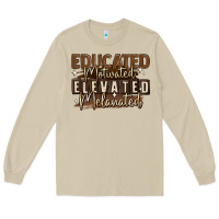 Mushroom educated motivated elevated melanated Long Sleeve Tee - MaliasSmallBusiness