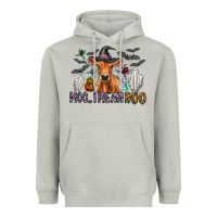 Moon Dust Moo I Mean Boo Heavyweight Hoodie - CowhideDigitalArt
