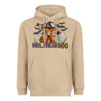 Mushroom Moo I Mean Boo Heavyweight Hoodie - CowhideDigitalArt