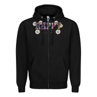Black happy easter daisys Zipper Hoodie - RanaPortraitStore