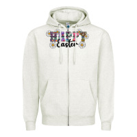 Happy Easter Daisys Zipper Hoodie | Teevron