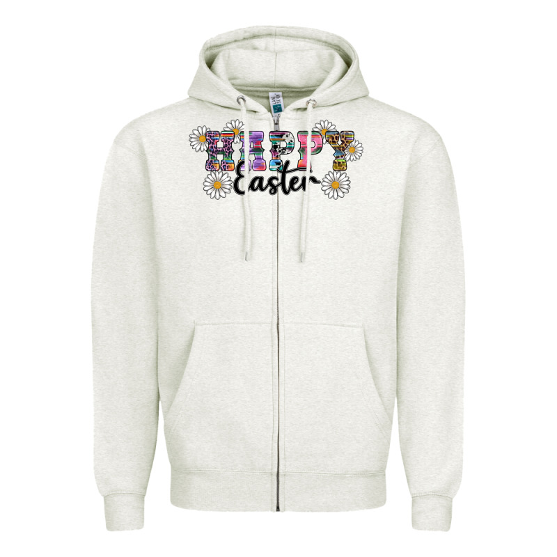 Happy Easter Daisys Zipper Hoodie by RanaPortraitStore | Teevron