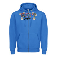 True Royal happy easter daisys Zipper Hoodie - RanaPortraitStore