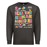 Smoke customized teacher dear tiny human behind me back Premium Sweatshirt - JahusDesignShop