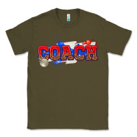 Army Green coach Classic Tee - texasbilliewilder