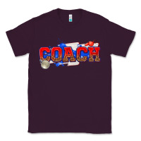 Plum coach Classic Tee - texasbilliewilder