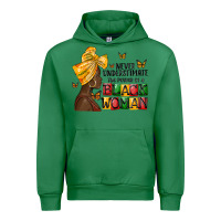Emerald never understimate the power of a black woman Urban Hoodie - MaliasSmallBusiness