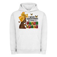 Pigment Lunar Rock never understimate the power of a black woman Urban Hoodie - MaliasSmallBusiness